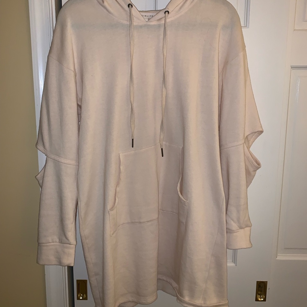 Nordstrom Oversized Light Pink Hoodie Sweatshirt
